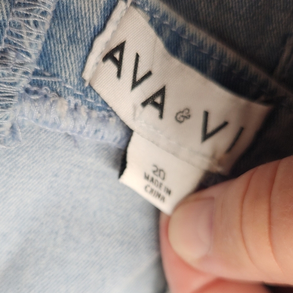 Ava & Viv Women's Denim Flare Jumpsuits Sleeveless Overalls - Picture 11 of 14